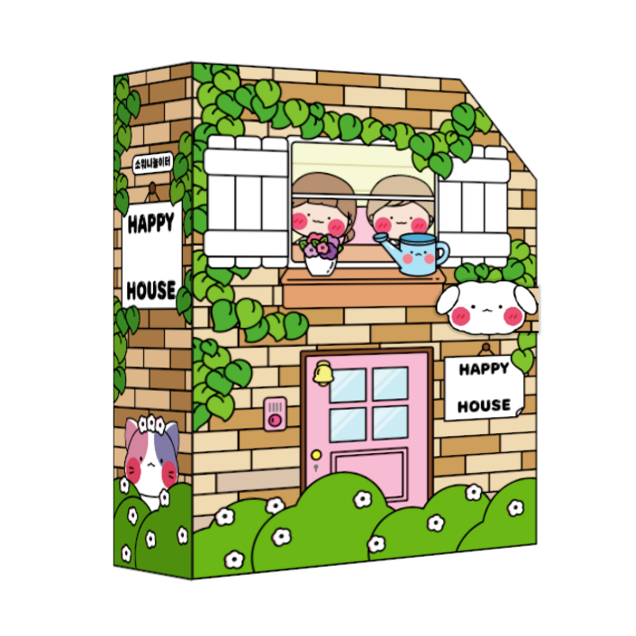 소워니놀이터 행복한 우리집 스퀴시북 DIY 만들기 세트, 1개