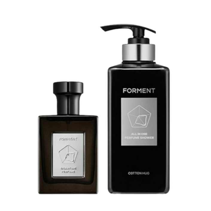 [리뉴얼 신제품] 포맨트 포맨 시그니처 퍼퓸 코튼허그 향수 50ml + 올인원 퍼퓸샤워 바디워시 500ml