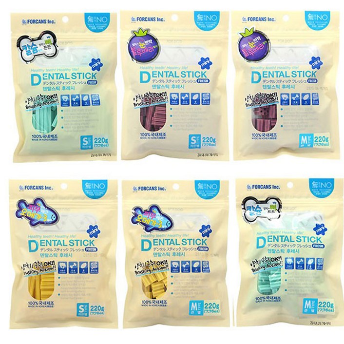 [상세설명확인]포켄스 덴탈스틱 작은별 큰별 220g 6종 택1, 220g, 3개