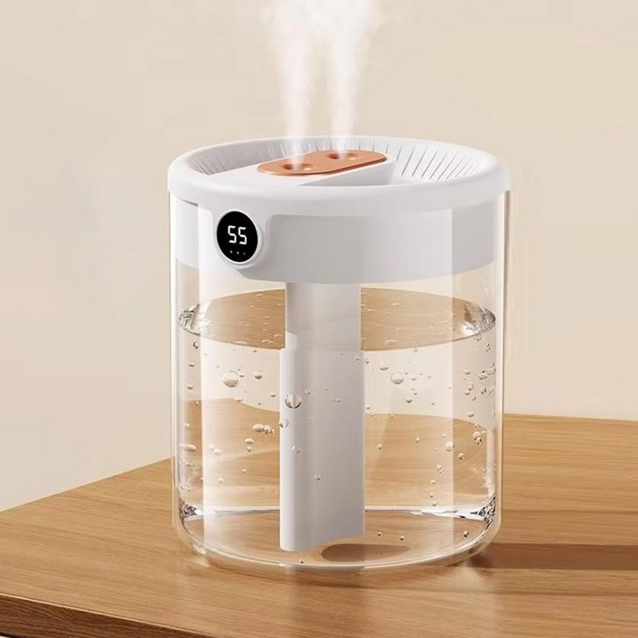 퀸나 컴피 USB 가습기 무드등 1.5L, 화이트, QHFA150
