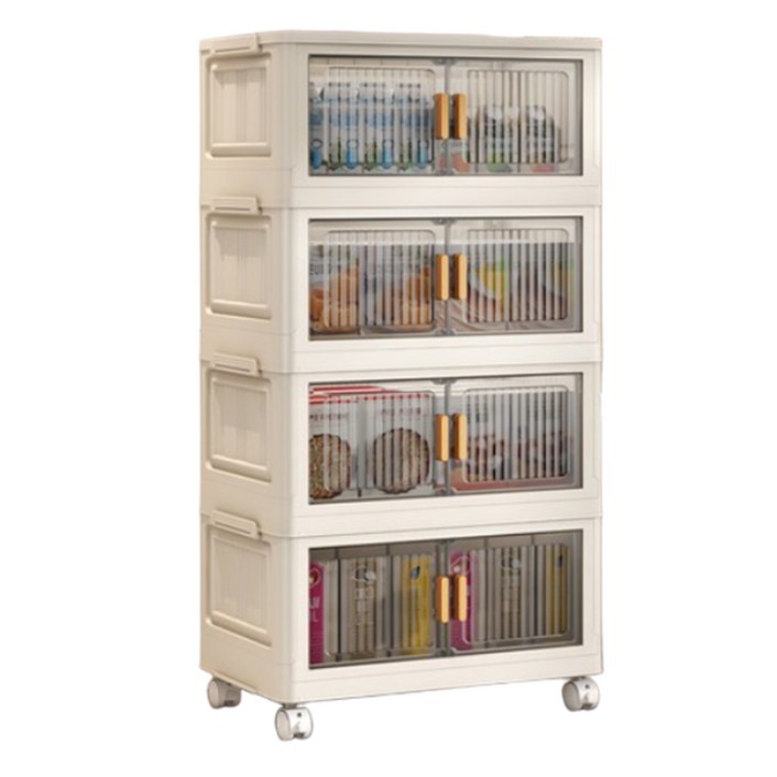 오텔르 리빙 폴딩박스 접이식 수납장, 아이보리, 4개