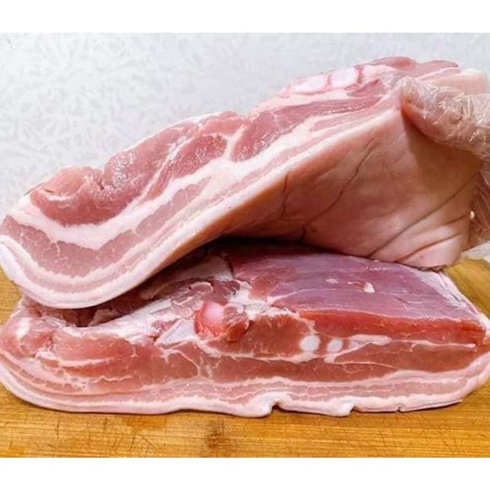 행복미트 통오겹살 수입산 바베큐 수육용, 2kg, 1개