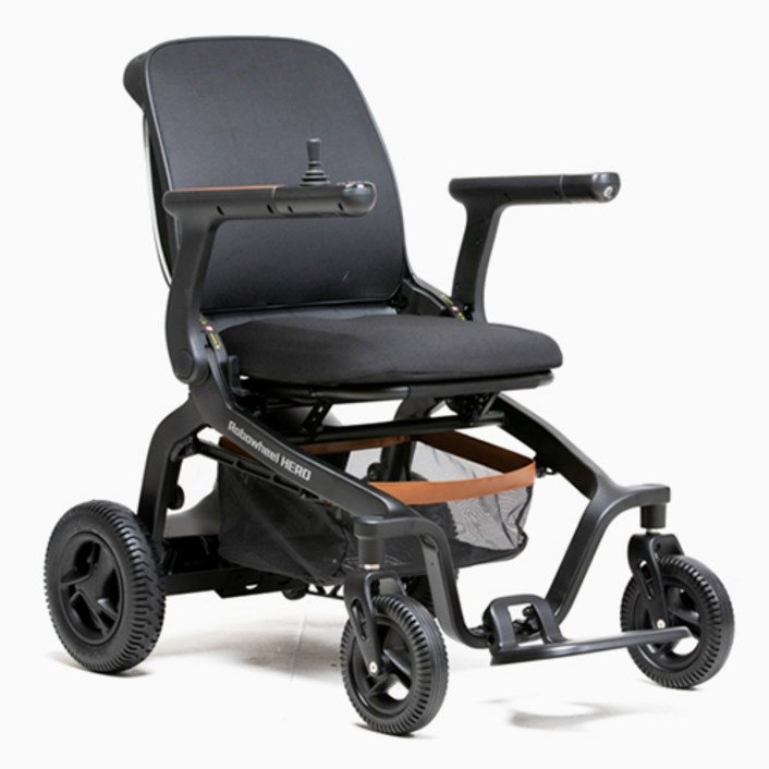 로보휠 화메디 fold 폴드8 휴대형 접이식 실버 장애 전동 스쿠터, 블랙, 1개