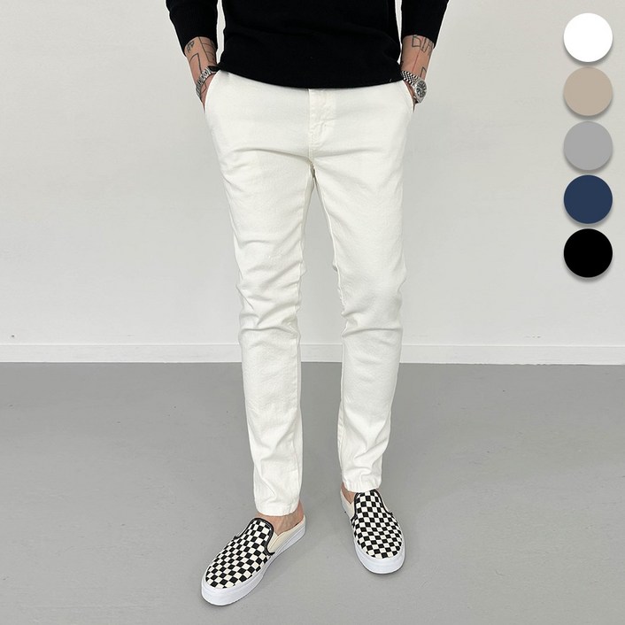 남자 면바지 스판베이직 치노팬츠