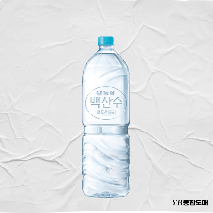 농심 백산수 무라벨 안전한생수 2리터, 2L, 12개