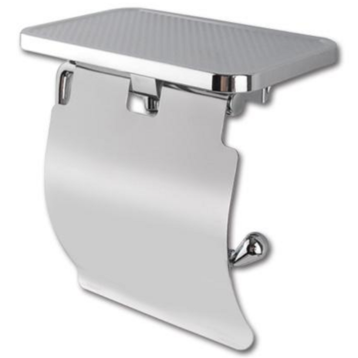 화장실 휴지걸이 스마트폰 거치 선반대  화장지 걸이 욕실 휴대폰 선반 거치대 핸드폰 홀더 인테리어 악세사리 부속자재, 1개, 실버