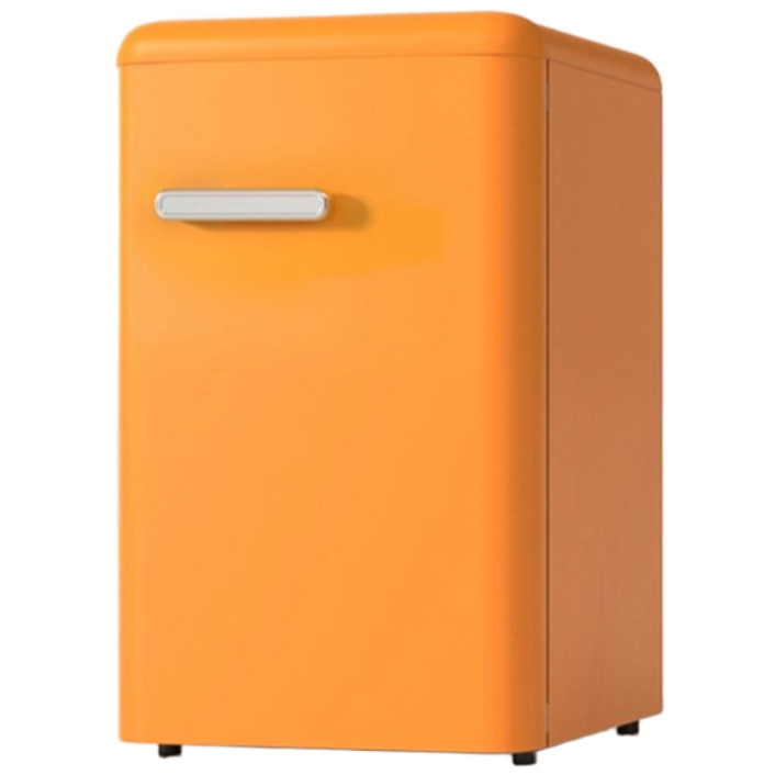 [쉼프레] 레트로 미니 냉장고 소형 냉장고 음료 냉장고 가정용, NEW 72L 패션 오렌지