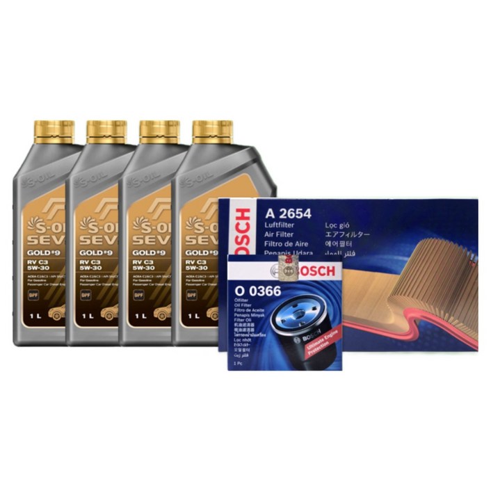 The SUV 올 뉴 스포티지 (QL) 1.6 디젤 엔진오일세트 세븐골드 9 RV C3 5W30