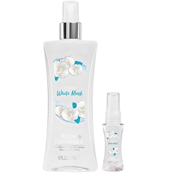 바디판타지 프레시 화이트 머스크 프래그런스 바디 스프레이 236ml 29ml