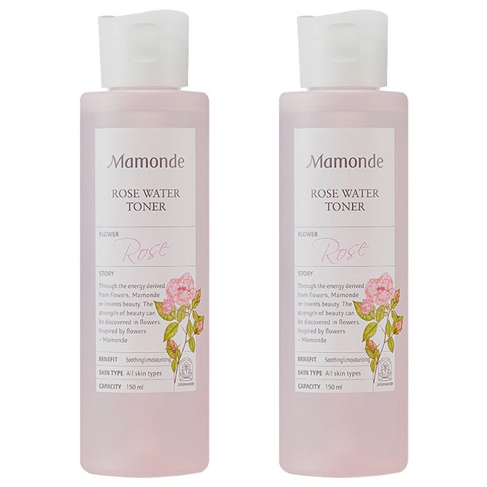 마몽드 로즈 워터 토너, 150ml, 2개