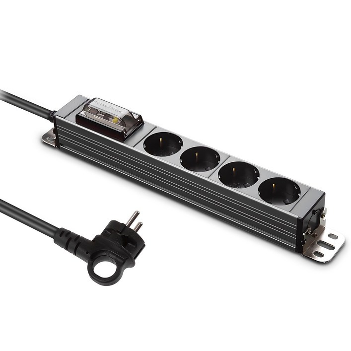 현대일렉트릭 서버탭 알루미늄 고용량 멀티탭 4구 HDSVALGN43T