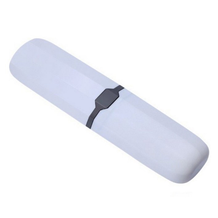 아이코어스 슬림형 칫솔 치약 케이스, 1개, 화이트