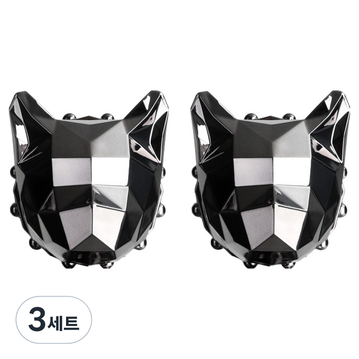 디캣 차량용 방향제 미러그레이 2p  리필액 30ml  일반클립 2p  장클립 2p  리필링 4p  포장박스  쇼핑백 세트 전차종호환, 3세트, 블랙체리향