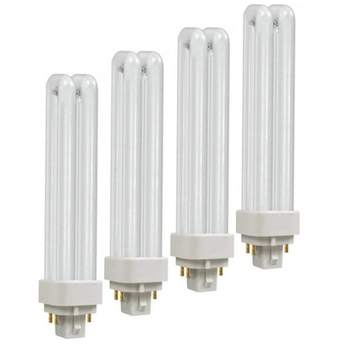 오스람 삼파장 콤팩트 형광램프 4핀 26W DULUX DE 26W865, 주광색, 4개