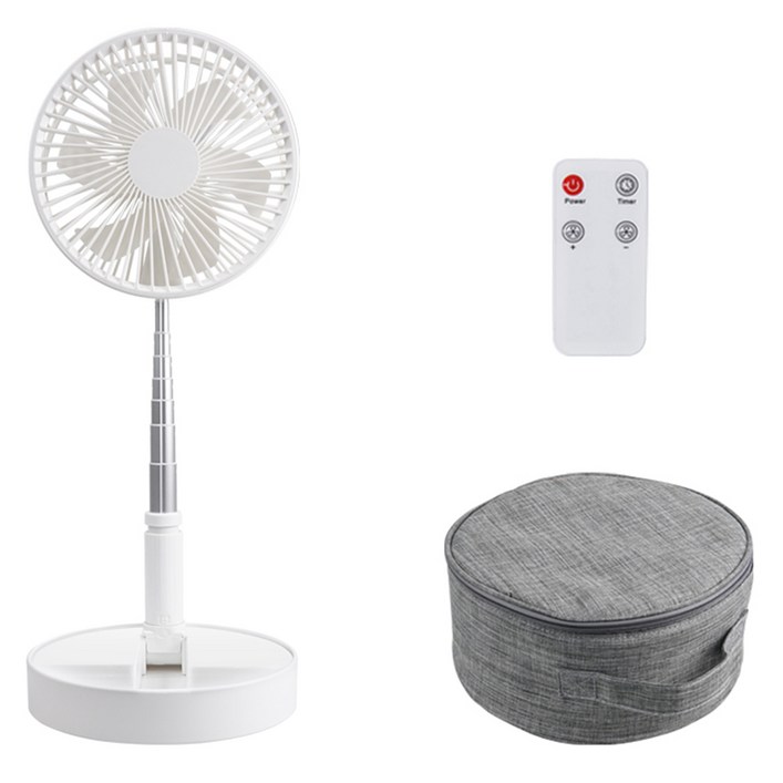 컴스 애니게이트 휴대용 선풍기 접이식 무선 스탠드  전용포켓 세트