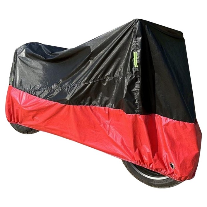 크로니클 도난방지 링 오토바이 풀커버, 레드