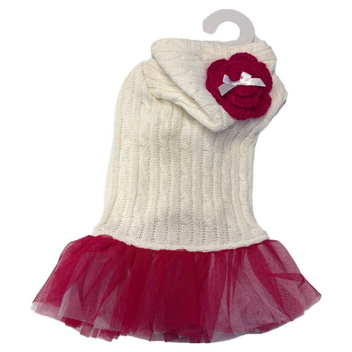 펫박스 강아지 펫바디랩 의류 꽈배기튜튜 원피스