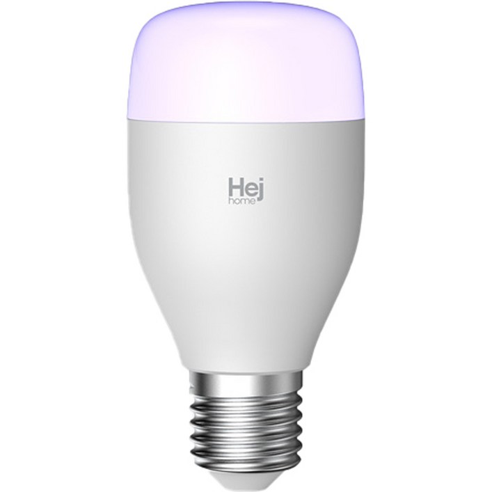 헤이홈 스마트 LED 전구 LB032-RGBW, 컬러 (색상조절), 1개 - 쇼핑앤샵