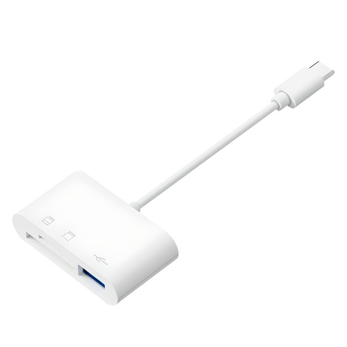 아이엠듀 C타입 3 in 1 USB TF SD카드 리더기