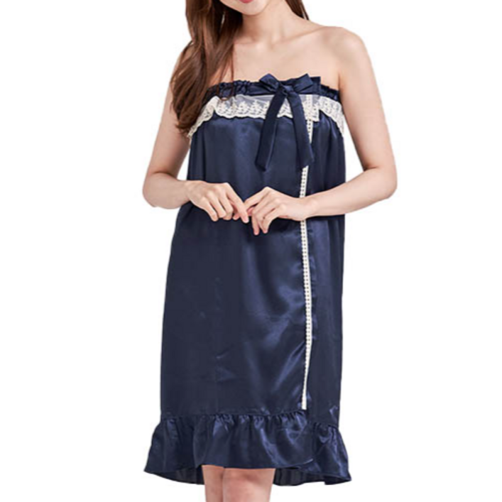 이라인 리지 실크 탑 골프가운 F