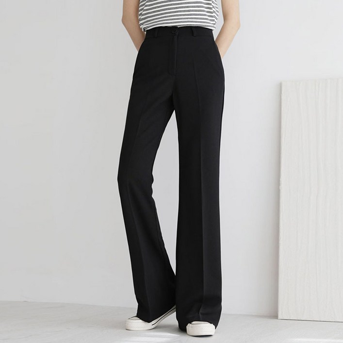 앤드스타일 여성용 U5올사이드 텐션 부츠컷 슬랙스 261357