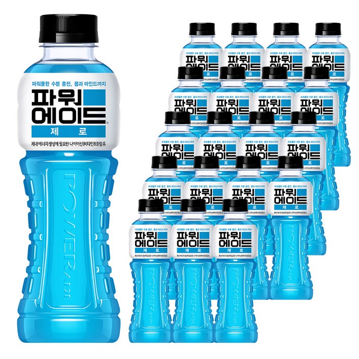 파워에이드 제로, 600ml, 20개