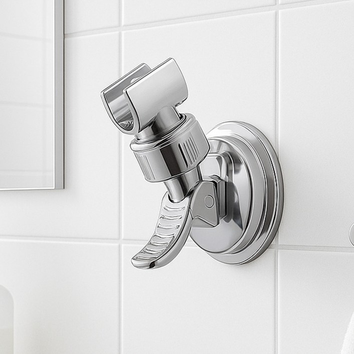 위더스 워터링 360도 회전 각도조절 흡착식 욕실 샤워기 거치대