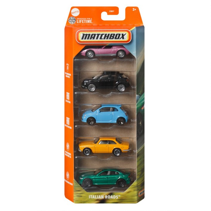 매치박스 베이직 5팩 164 어쏘트 C1817 미니카, 랜덤발송, 1개