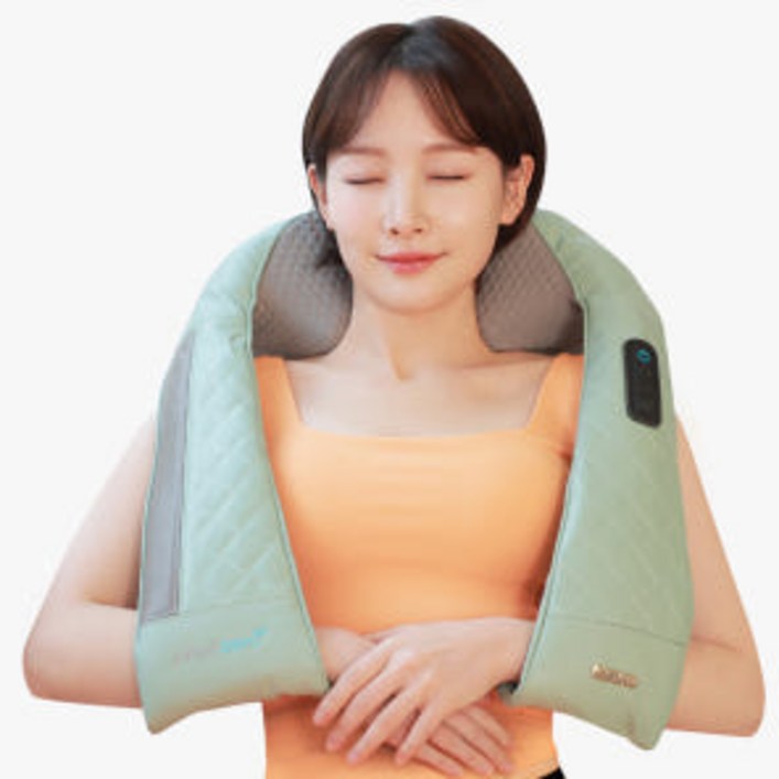 해피룸 휴플러스 무선 목 어깨 마사지기 Cordzero880, 민트, Cordzero880