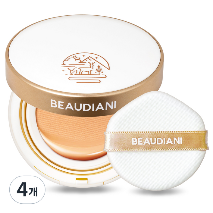 뷰디아니 메쉬 글로우 업 쿠션 파운데이션 12g, 3호딥커버데일리, 4개