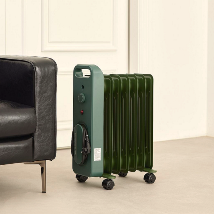 흥신라디에이터 절전형 오르씨 가정용 7핀 900W 라디에이터, ORRCY09S그린