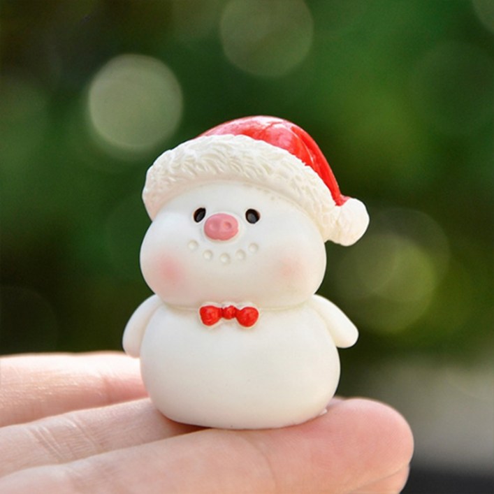 홈플로우 크리스마스 동물 시리즈 인형 미니어쳐 피규어 장식품
