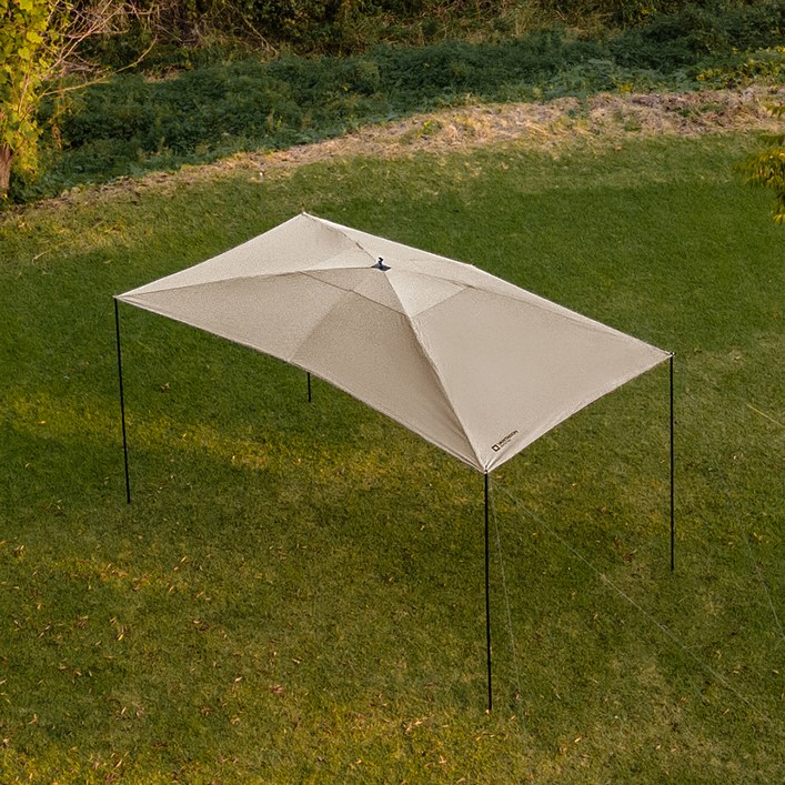 아이두젠 반타곤 렉타 그늘막 블랙코팅 대형 원터치 그늘막 타프 폴대포함