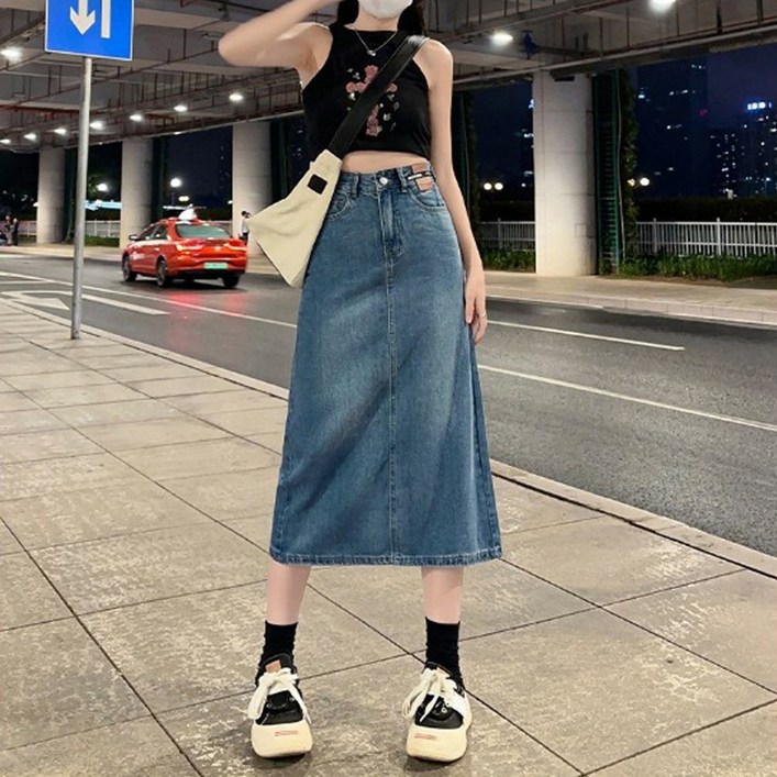 윤블리 롱 청치마 데님 스커트 1194