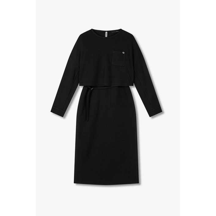 백화점 홈쇼핑 정품 지컷 저지 H라인 레이어드 원피스 7255337106