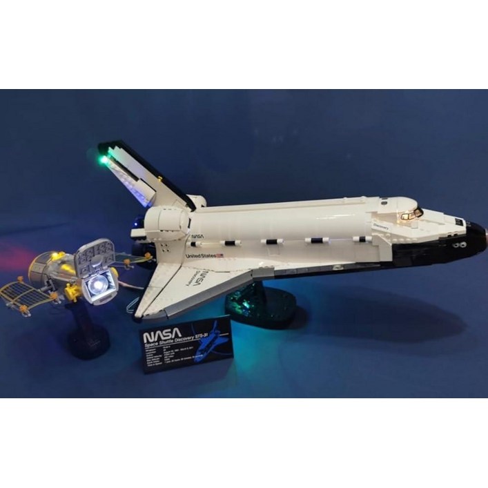 Brickstars 레고 10283 아이콘 NASA 우주 왕복선 디스커버리용 LED 조명 키트 (모델 세트 미포함)