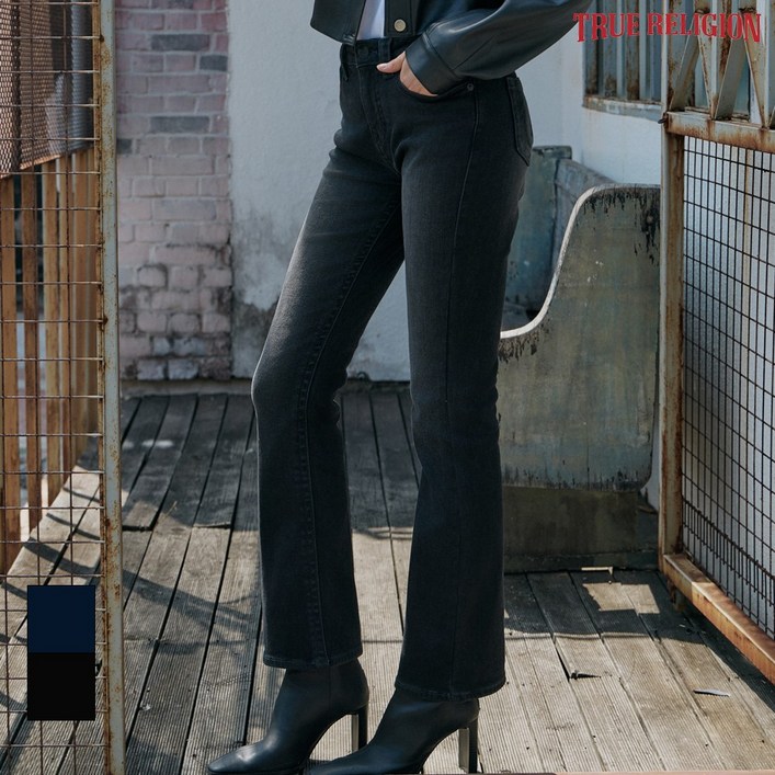 트루릴리전 여성 24 미드라이즈 부츠컷 데님 2종택1