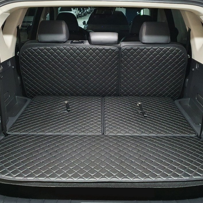 아이빌 신형퀼팅 4D 자동차 트렁크매트  2열등받이 차박매트 전차종, 싼타페TM5분리형