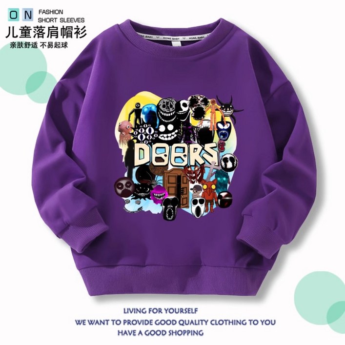 로블록스 도어즈 DOORS 남아 맨투맨 라운드 긴팔 티셔츠 가을 겨울