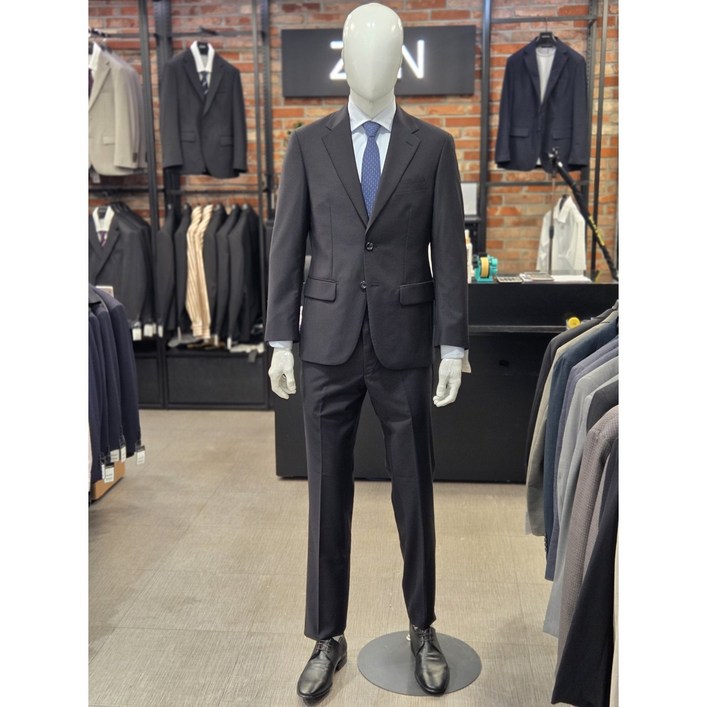 젠 맨잇수트 기본 블랙 정장 경조사,면접 정장 세트 남자 예복 001