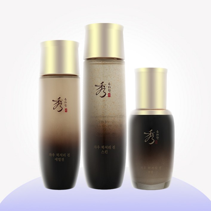 수려한 자우 럭셔리 진 기초 3종스킨에멀전앰플, 1세트
