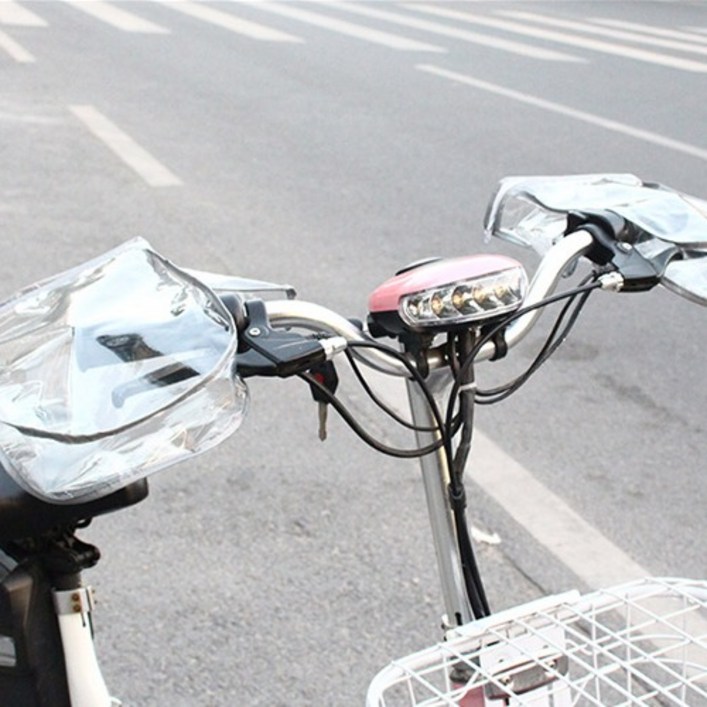 자전거 방한장갑 전용 방수커버(투명)핸들커버 워머 비닐 방풍 토시 방수비닐 바람막이 킥보드