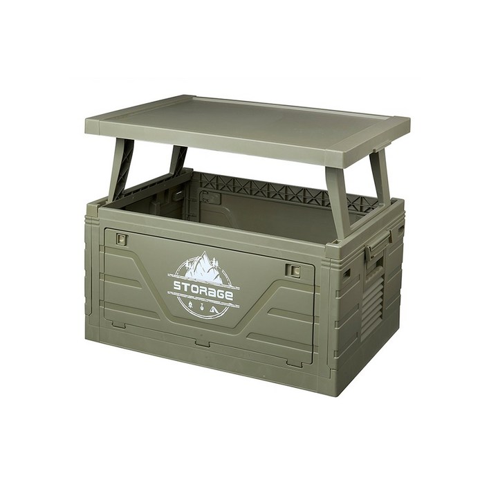 캠핑용 접이식 수납 상자 테이블형 폴딩박스