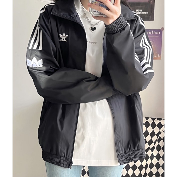 아디다스 오리지널 바람막이 트레포일 자켓 화이트 블랙 블루 그레이 카키 5 컬러