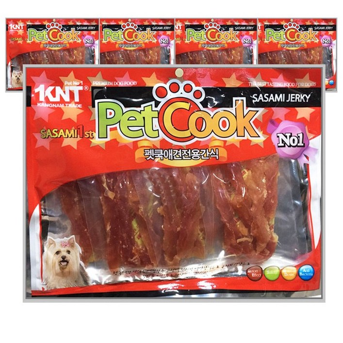 펫쿡 대용량 강아지육포 간식 300g x 5봉, 300g, 1개 펫쿡 대용량 강아지육포 간식 300g x 5봉, 300g, 1개