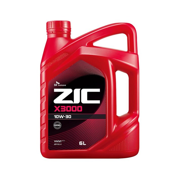 ZIC X3000 SD 5000 10W30 6L, 1개, 6L