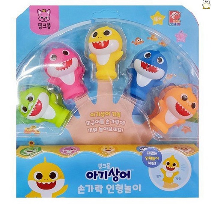 피노키오 핑크퐁 아기상어 손가락 인형 목욕놀이완구