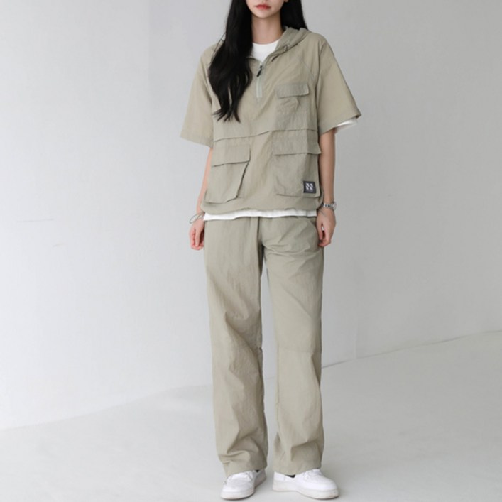 피핀 남녀공용 후디 아노락 긴바지 셋업 #CSOs-014-1