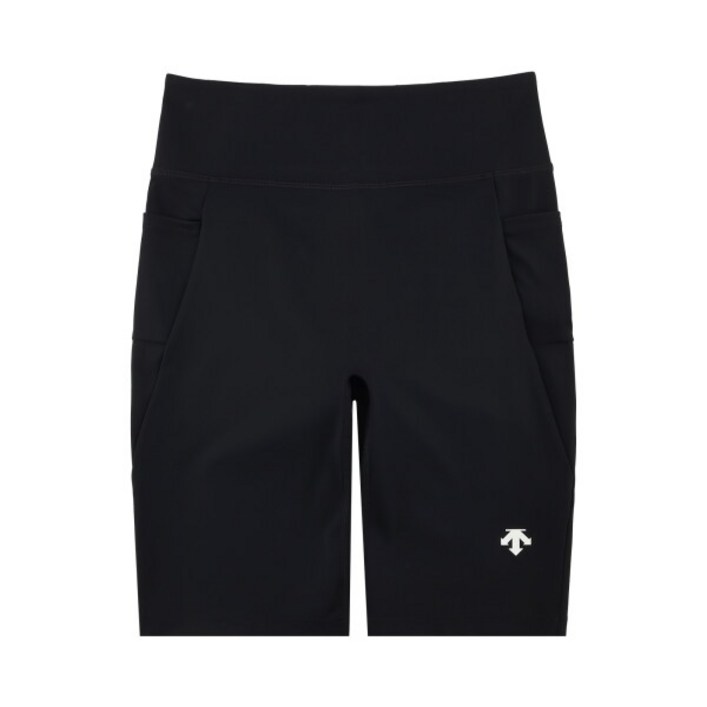 데상트 여성 4부 숏 레깅스 SP322TKL75BLK