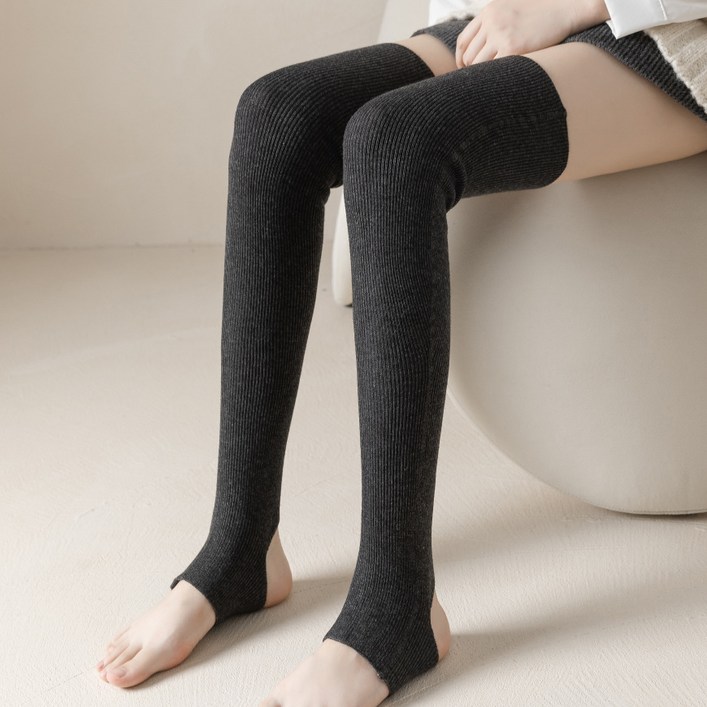 롱 레그워머 여성 겨울 니트 고리 발토시